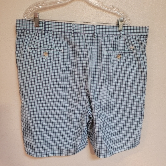 Peter Millar Blue Plaide Seersucker Shorts - Picture 4 of 4